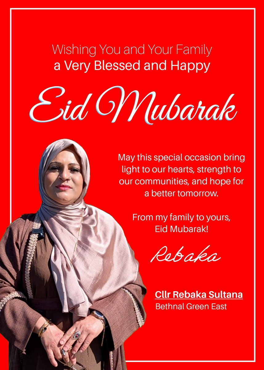 Eid Mubarak to all my constituents and beyond. Wishing you peace, joy and countless blessings 🎊