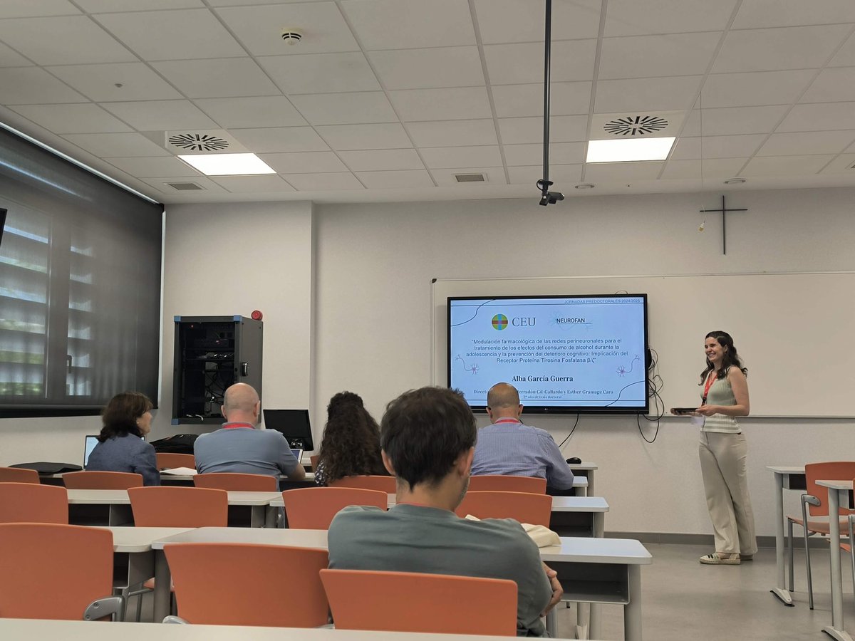 Neurofan Lab (@neurofan_lab) on Twitter photo <a href="/_albaguerra/">alba</a> de <a href="/Neurofan_Lab/">Neurofan Lab</a> ha presentado en las jornadas predoctorales CEINDO en <a href="/uchceu/">Universidad CEU UCH</a> su trabajo sobre cómo la inhibición de RPTPβ/ζ modula los efectos del consumo de alcohol en adolescentes <a href="/USPCEU/">Universidad CEU San Pablo</a> <a href="/IEA_CEU/">Instituto Universitario Estudios de las Adicciones</a> <a href="/_albaguerra/">alba</a> de <a href="/Neurofan_Lab/">Neurofan Lab</a> ha presentado en las jornadas predoctorales CEINDO en <a href="/uchceu/">Universidad CEU UCH</a> su trabajo sobre cómo la inhibición de RPTPβ/ζ modula los efectos del consumo de alcohol en adolescentes <a href="/USPCEU/">Universidad CEU San Pablo</a> <a href="/IEA_CEU/">Instituto Universitario Estudios de las Adicciones</a>