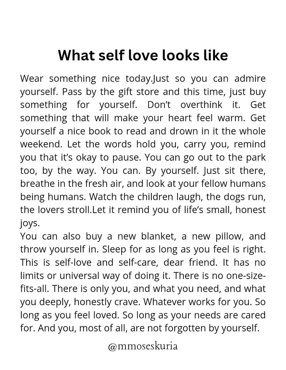 Liminal1988's tweet image. What self love looks like