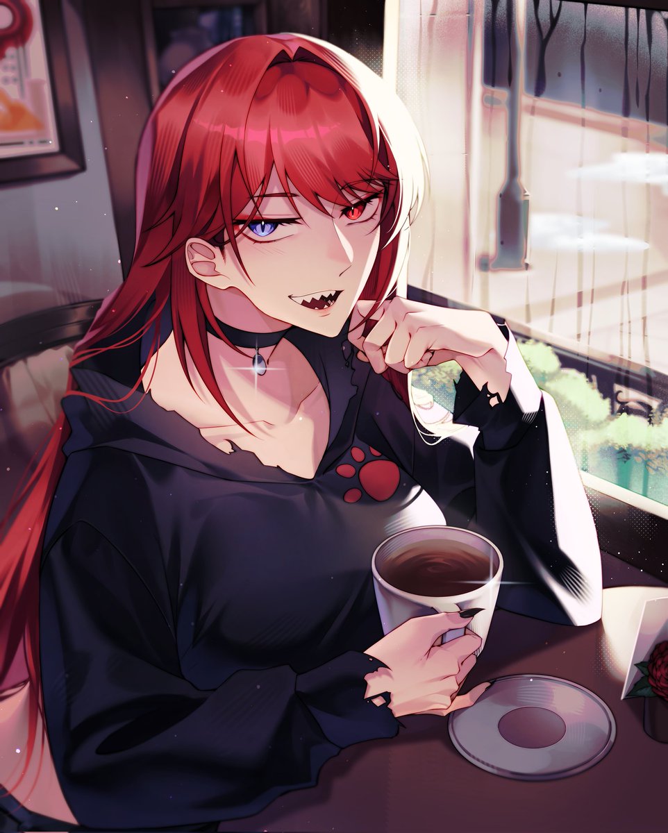 About to make a cup of coffee and take an L on sleeping altogether today 🥲

🎨: <a href="/b_chynta/">Chynta</a> 

Vtuber | Coffee | What is "sleep"?