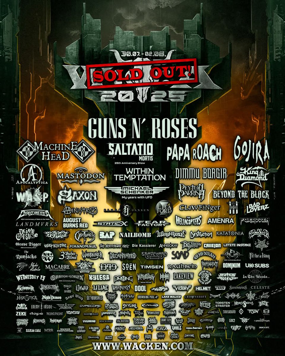 DeadlinePL's tweet photo. WE WILL PLAY AT @Wacken Open Air!!! - The biggest metal festival in the world! 🔥🔥🔥 https://t.co/MD9rXr3oS2