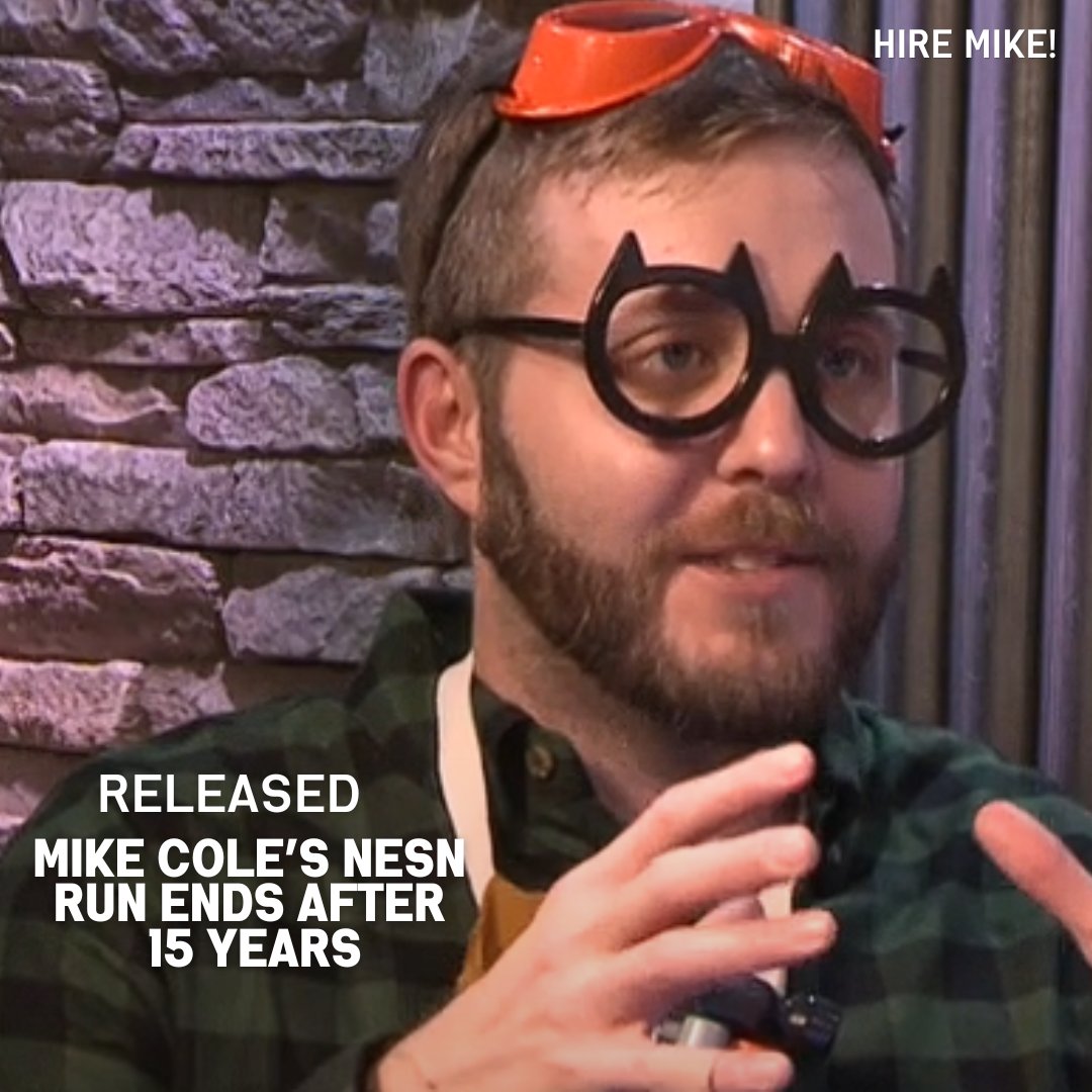 MikeCole25's tweet photo. Here's a weird thing to say: Today is my final day at NESN. 

Bummed it's ending like it is, but I'm proud of what we built.  So lucky to have worked with so many good, smart, talented people over 15 years. 

The sports were also quite good. I had fun.

Pumped for whatever's next https://t.co/7nXvHRnQyB