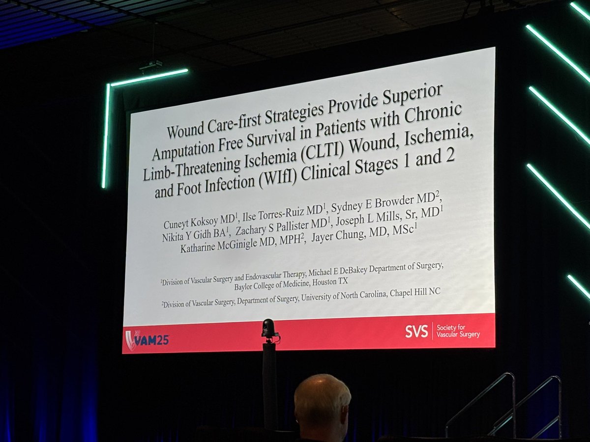 Joseph L. Mills MD (@jmills1955) on Twitter photo Proud of Cuneyt Koksoy for presenting our work in #CLTI with low #WIfI stages from <a href="/BCM_Surgery/">BCM_Surgery</a> and <a href="/UNCVascular/">UNC Vascular Surgery</a> at #VAM25 in New Orleans Proud of Cuneyt Koksoy for presenting our work in #CLTI with low #WIfI stages from <a href="/BCM_Surgery/">BCM_Surgery</a> and <a href="/UNCVascular/">UNC Vascular Surgery</a> at #VAM25 in New Orleans