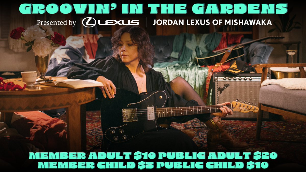 Groovin' in the Gardens, presented by <a href="/JordanLexusOM/">Jordan Lexus of Mishawaka</a>, is almost here‼️ <a href="/mayerlewine/">May Erlewine</a> will kick off this year's concert series on June 26th. Buy your tickets here ➡️ loom.ly/WfKRRBo
#Wellfield #wellcrafted #INElkhartCO #growingcommunity #concert #mayerlewine #livemusic