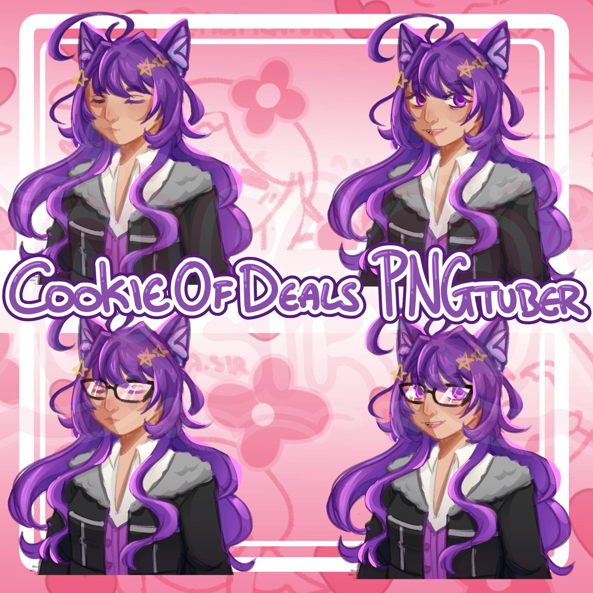 A Veado.tube PNGtuber commission I did for <a href="/CookieofDeals/">CookieofDeals {🍪🍪}</a> !! If you want your own PNGtuber model consider commissioning me on #vgen !!