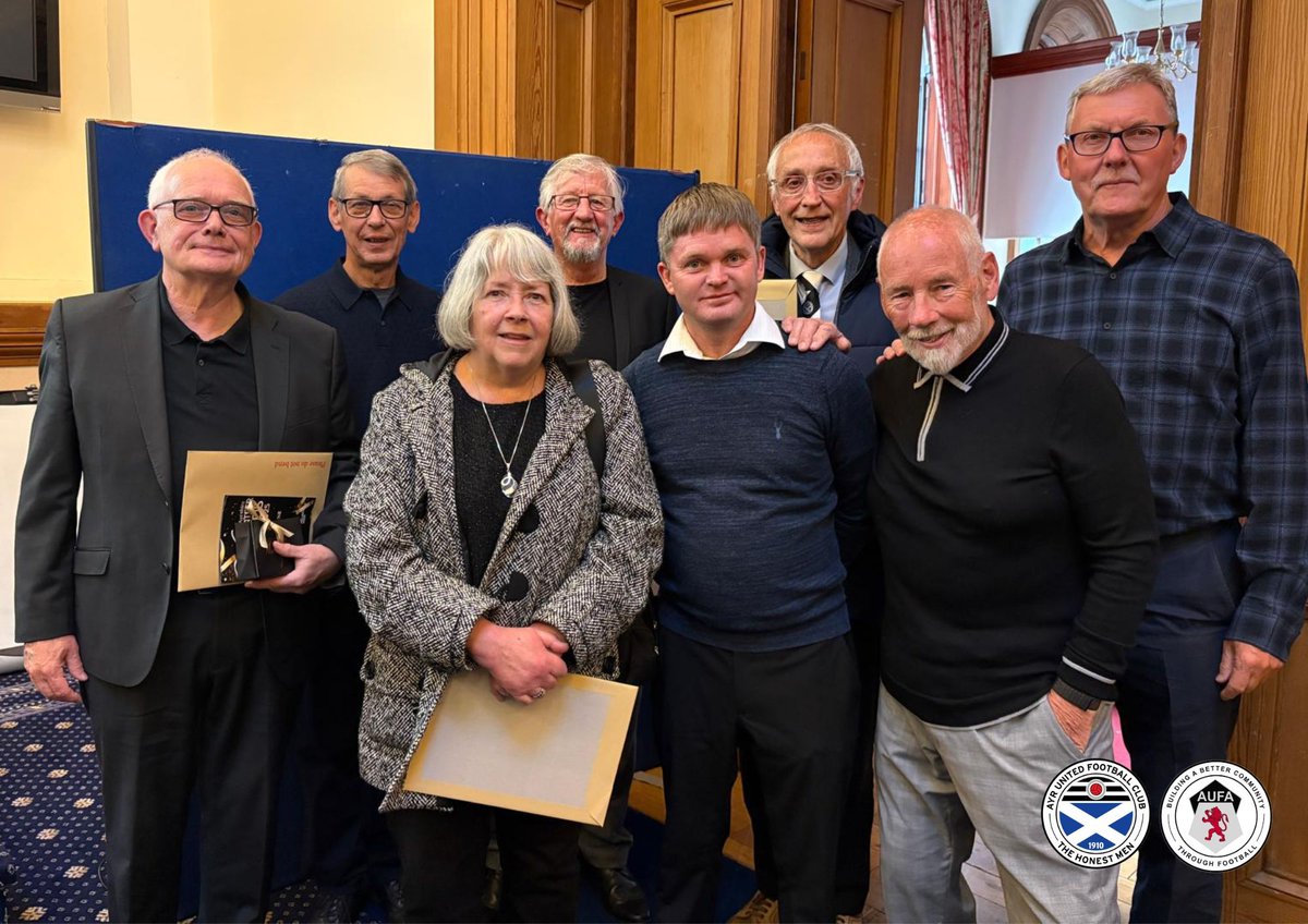 We would like to say a massive congratulations to our fantastic Football Memories volunteers who attended the Voluntary Action South Ayrshire awards last night at Ayr Town Hall, where they collected their very well deserved Bronze and Silver Recognition Awards ⭐️