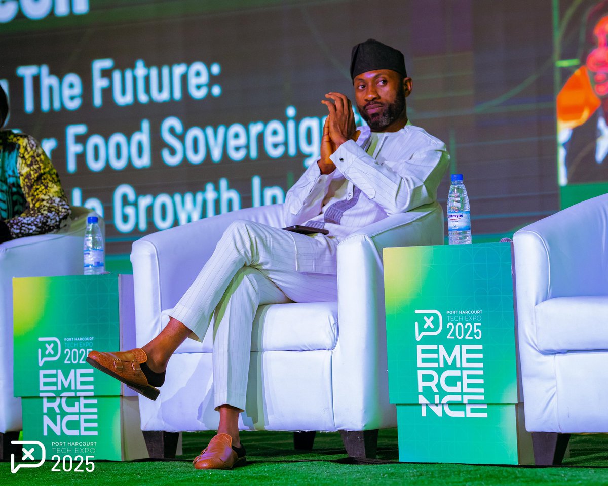 phtech_expo's tweet photo. Harvesting the Future of Africa’s Food Sovereignty.
Our Agri-Tech session at #PHTechExpo was insightful!
Experts shared their views on leveraging technology for sustainable growth in Africa’s agricultural sector.
To catch investors interest, here’s a look at the checklist presented by one of our expert speakers, Patrick Asuama:
* What problem are you solving?
* Scalability of your solution.
* What technology are you deploying to solve the problem?
* Team competence—can your team drive success?
* Project success matrix.
Our panelists were:
* Olaleye Luther Lawoyin (CEO/Founder, PricePally).
* Patrick Asuama (Director of Projects & Conference Execution, Women in Africa for Transformation Initiative).
* Zigha Ayibakuro (CEO, Zal Group).
* Deina Mayaki (CEO/Co-Founder, AgriArche Ltd)
#PortHarcourtTechExpo #PHTechExpo2025 #Emergence #AgriTech #Innovation #PHTechExpo #AfricaTech