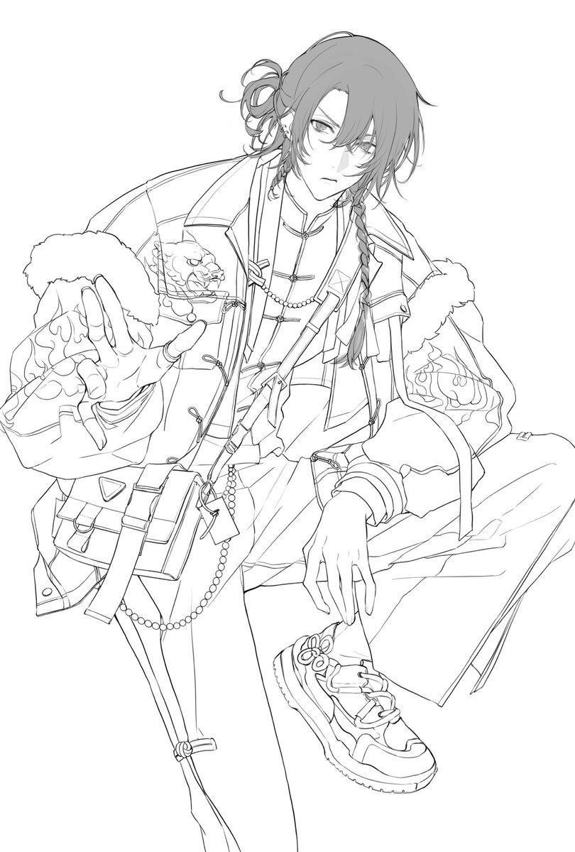 拿以前沒有畫完的圖混更🌼