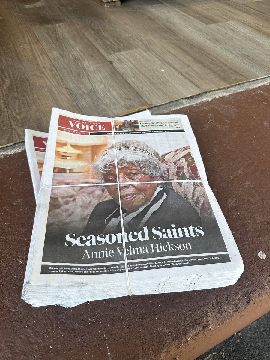 The real thing 📰💪🏾. <a href="/BlackPressUSA/">Black Press USA</a> <a href="/theatlantavoice/">The Atlanta Voice</a>