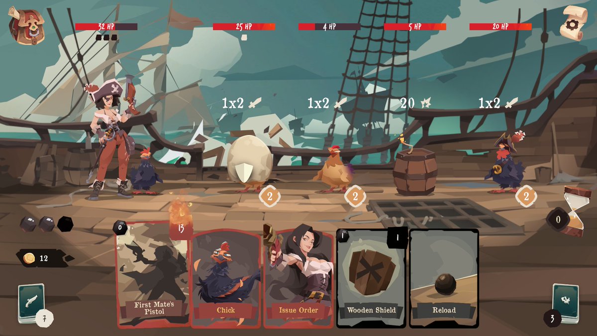 FabledGame's tweet image. Ahoy! ⚔️🏴#PitchYaGame
Pirates Outlaws 2: Heritage – A swashbuckling roguelike deckbuilder:
🔥 Shift hero classes, unlock powers
⚔️ Battle with companions
🌊 Sail free, plunder at will
🎴 Time your combos & outsmart foes
🎨Hand-painted, animated cards
Wishlist now on Steam!