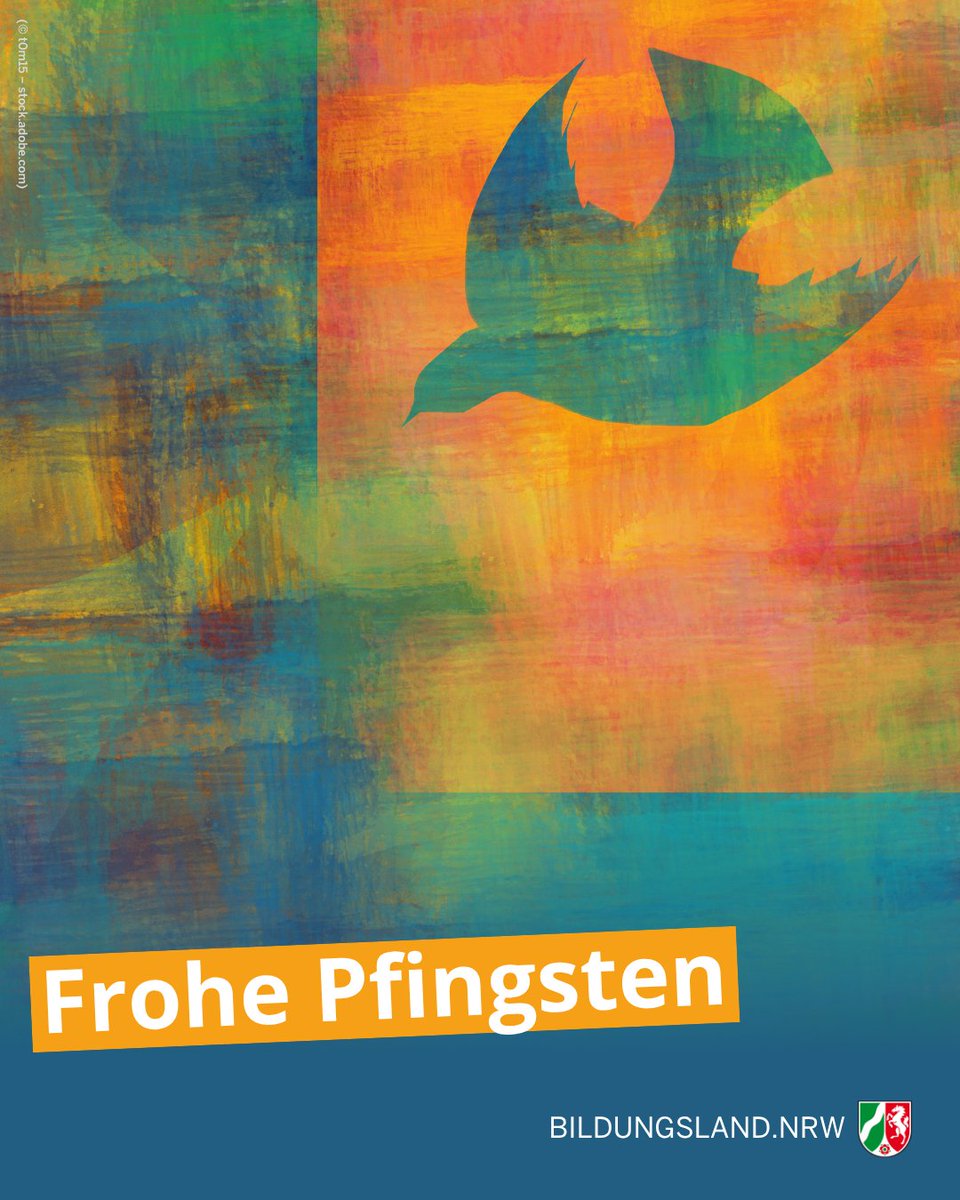 Guten Morgen <a href="/landnrw/">Staatskanzlei NRW</a>! Mit dem Pfingstwochenende endet im christlichen Kirchenjahr die Osterzeit. Wir wünschen allen Frohe Pfingsten, zwei erholsame Feiertage und einen angenehmen Start in eine verkürzte Arbeitswoche! 🕊️ 🔥