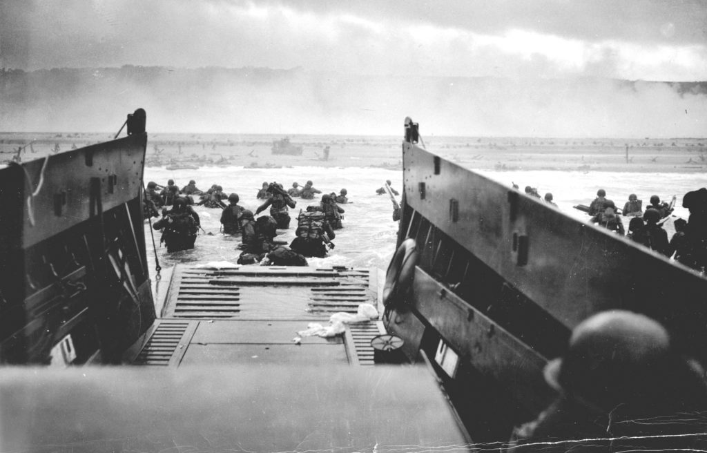 This isn't an AI Generated Image. 

This isn't a Netflix series.   

This is pure bravery, grit, and courage - many knew their fate yet charged forward determined to stop evil. Thank you to the brave soldiers who stormed the beaches of Normandy.