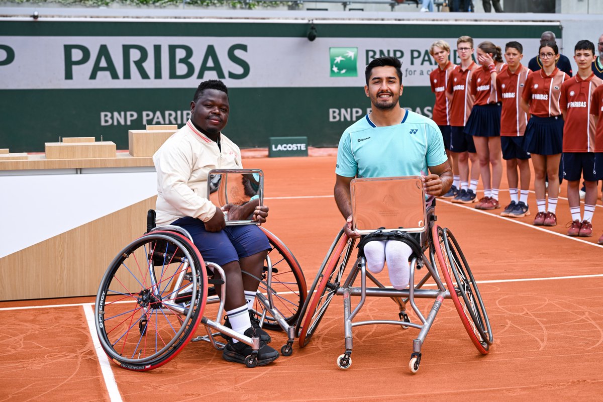 Ramphadi Clinches Second Place at Roland Garros

Despite a valiant effort, South Africa's Donald Ramphadi and his Turkish partner Ahmet Kaplan fell short in the quad doubles final, losing 6-3, 6-4 to top seed pair of Guy Sasson (ISR) and Niels Vink (NED). Nevertheless, his