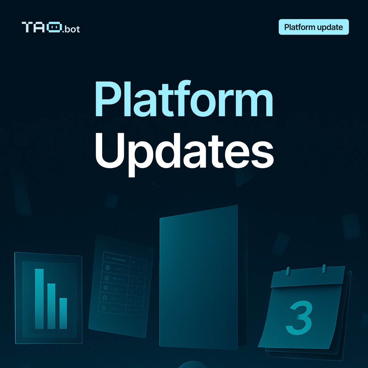 taodotbot's tweet image. 🛠️ Platform Updates: Bug Fixes &amp;amp; UI Enhancements

We&apos;ve pushed another update, improving stability and user experience across the platform:
- Enhanced wallet refresh &amp;amp; validator displays (Bittensor).
- Clearer notifications and wallet connection error messages.
- New animations…