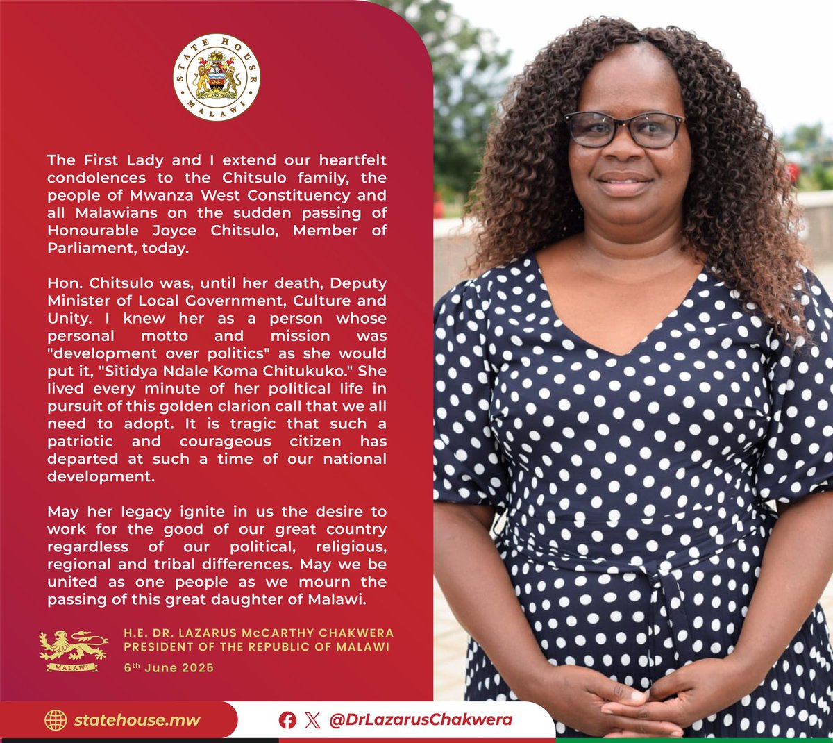 Malawi Government🇲🇼 (@malawigovt) on Twitter photo 