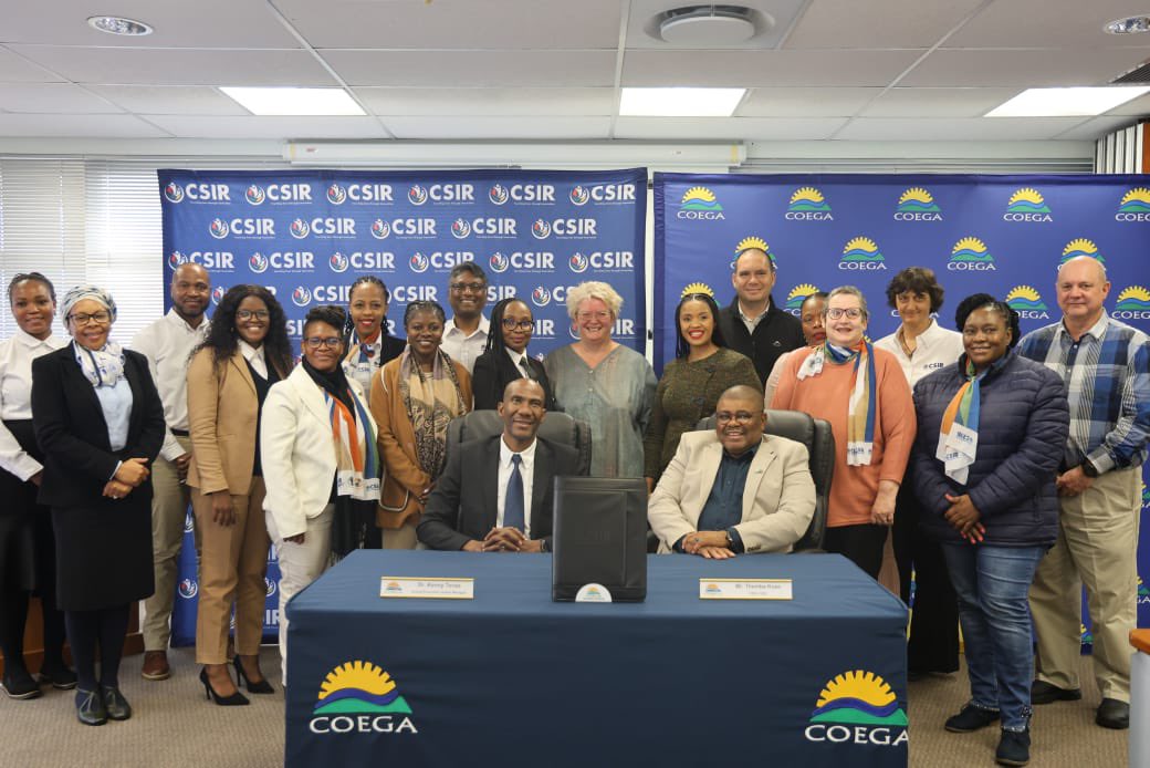 Today, we’re proud to announce that the Council for Scientific and Industrial Research (CSIR) and the Coega Development Corporation (CDC) signed a Memorandum of Understanding (MoU) at the Coega Business Centre, Gqeberha.  

#CoegaSEZ
#CoegaInnovation #CSIRPartnership