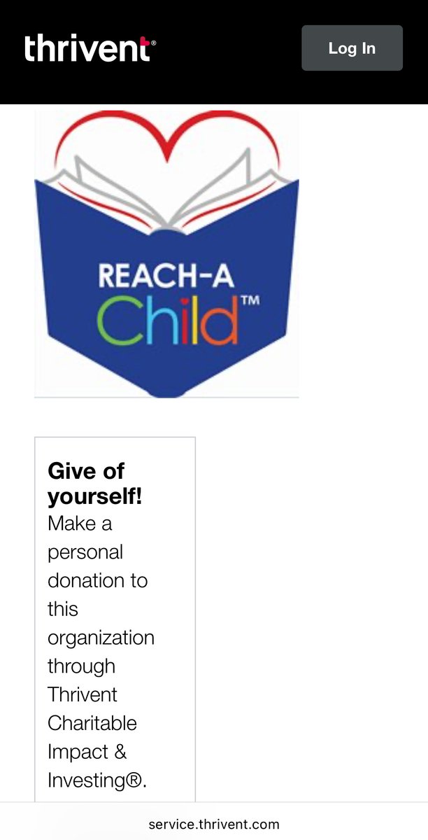 📣 Calling all Thrivent Members! 📣 

Did you know that you can donate to REACH-A-Child through Thrivent Choice? 

Thank you for supporting our organization, First Responders and the communities they serve! #Thrivent #Books #FirstResponders 

service.thrivent.com/apps/ThriventC…