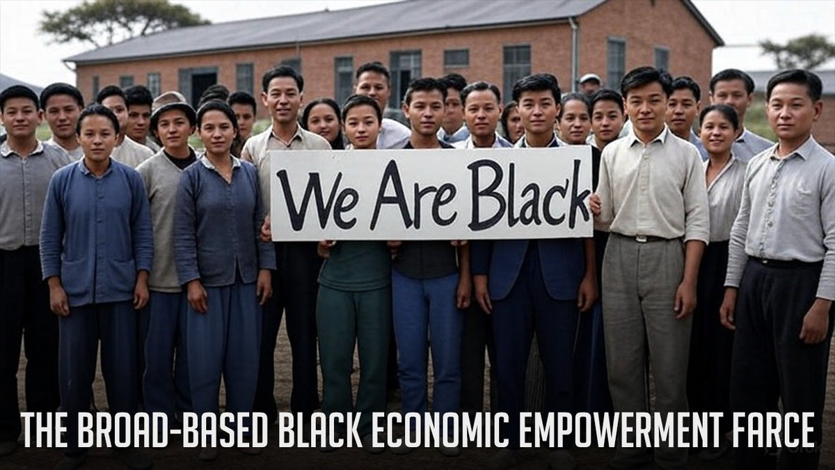 For the last 17 years, Chinese South Africans have been seen as African (Black) by the South African Government. It also highlights the significant farce surrounding B-BBEE in South Africa. The biggest beneficiaries are Chinese firms.

Video Link: youtu.be/5phB9FspvDw