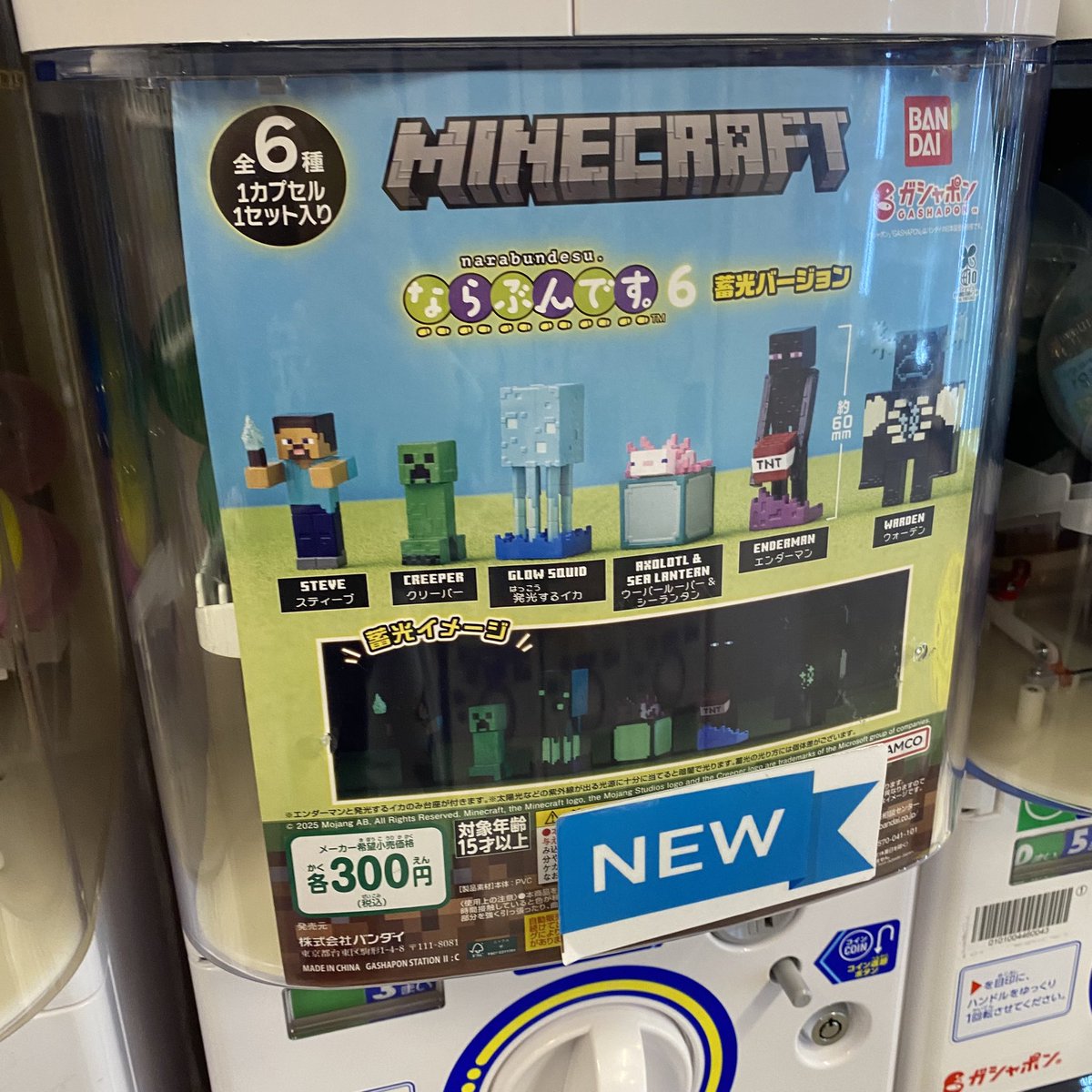 gachadun's tweet photo. 入荷商品のお知らせ‼️
◎マインクラフト ならぶんです。6 発光バージョン
◎サンリオキャラクターズ タイルシールミニチュアチャーム

#ガチャガチャ
#ガチャガチャダンジョン
#カプセルトイ https://t.co/UWtcIgfdro