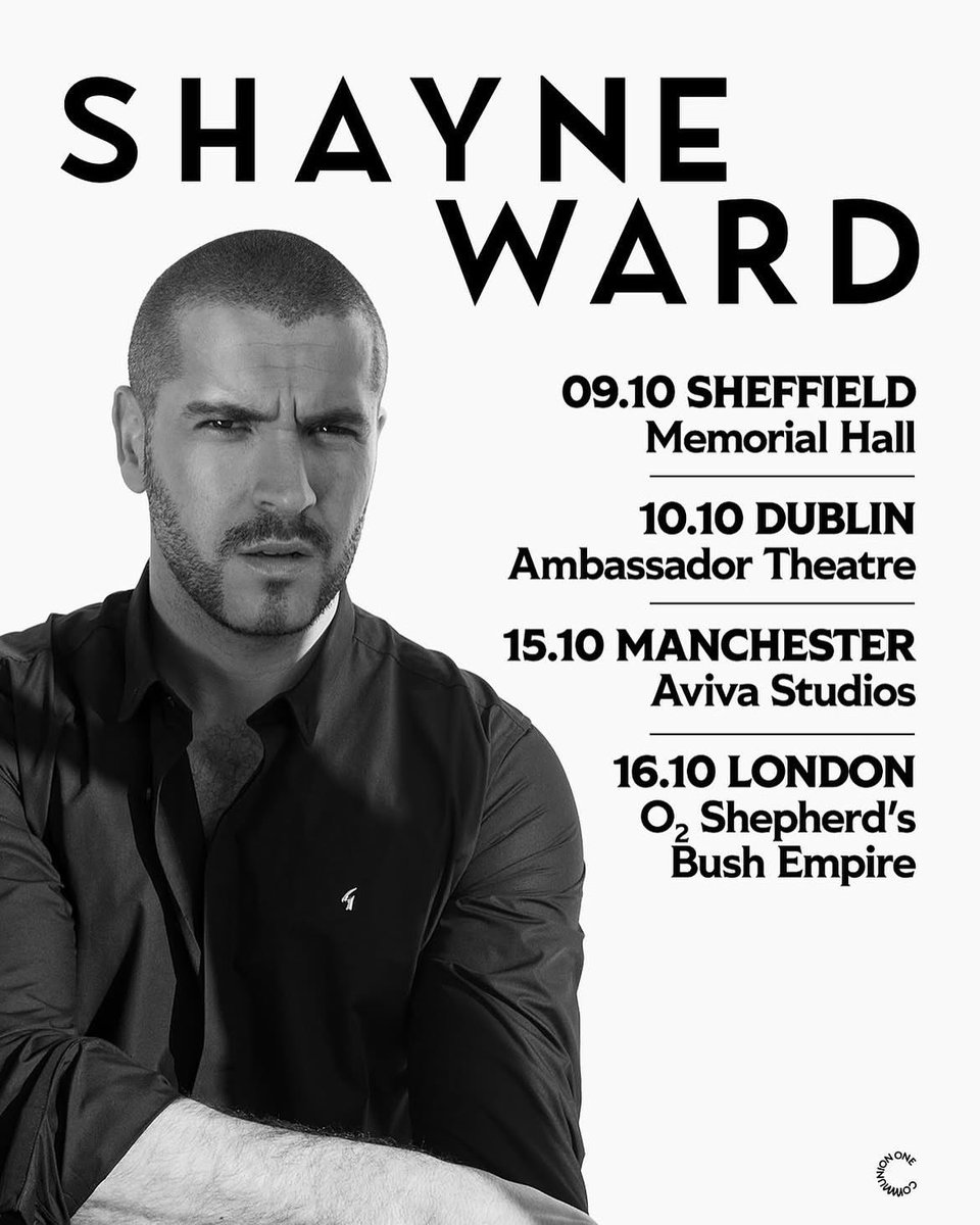 Sheffield City Hall (@sheffcityhall) on Twitter photo 🆕 JUST ANNOUNCED
<a href="/shayneTward/">Shayne Ward</a> 🤩
Multi-platinum artist Shayne Ward will be heading out on tour this October!
📆 Thursday 9th October 2025
🎟️ Tickets go on General Sale Friday 13th June @ 10am
🔗spr.ly/60114DfDv 🆕 JUST ANNOUNCED
<a href="/shayneTward/">Shayne Ward</a> 🤩
Multi-platinum artist Shayne Ward will be heading out on tour this October!
📆 Thursday 9th October 2025
🎟️ Tickets go on General Sale Friday 13th June @ 10am
🔗spr.ly/60114DfDv