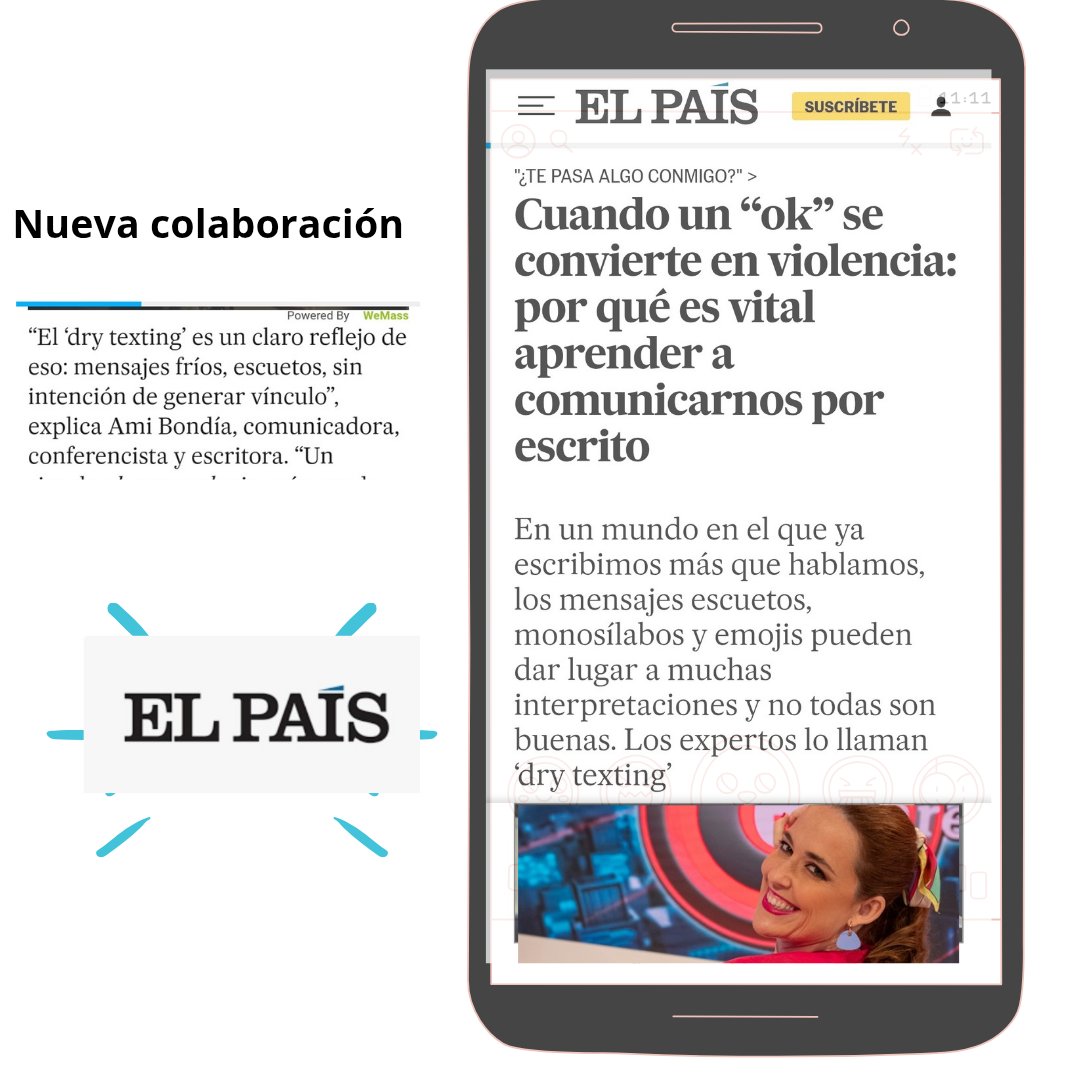 Ami Bondía🌞/Lady Energía 🔋 (@amibondia) on Twitter photo Nueva colaboración en <a href="/elpais_espana/">EL PAÍS España</a> sobre la importancia de la educación emocional en la comunicación. Sabes lo que es el DRY TEXT?👇
elpais.com/icon/2025-06-0… Nueva colaboración en <a href="/elpais_espana/">EL PAÍS España</a> sobre la importancia de la educación emocional en la comunicación. Sabes lo que es el DRY TEXT?👇
elpais.com/icon/2025-06-0…