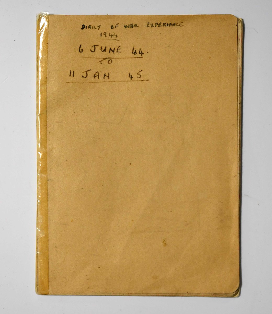 NIWarMemorial's tweet image. In our collection is the diary of an unknown soldier who recorded his experiences after landing on Gold Beach near Asnelles-sur-Mer. He was likely a medic from No. 10 Beach group.
#NIWM #DDay