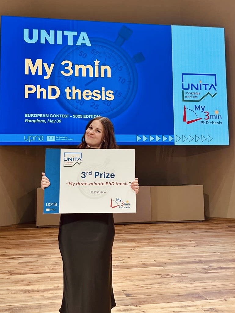 @DBIOSUnito (@dbiosunito) on Twitter photo Congratulazioni a Ilaria Ghia, Dottoranda del DBIOS (tutors: Proff. De Marchis e Bovetti), terza a "My three minutes Phd thesis", concorso internazionale di comunicazione della ricerca aperto ai dottorandi delle università che sono parte di UNITA Universitas Montium
<a href="/unito/">Università di Torino</a> Congratulazioni a Ilaria Ghia, Dottoranda del DBIOS (tutors: Proff. De Marchis e Bovetti), terza a "My three minutes Phd thesis", concorso internazionale di comunicazione della ricerca aperto ai dottorandi delle università che sono parte di UNITA Universitas Montium
<a href="/unito/">Università di Torino</a>