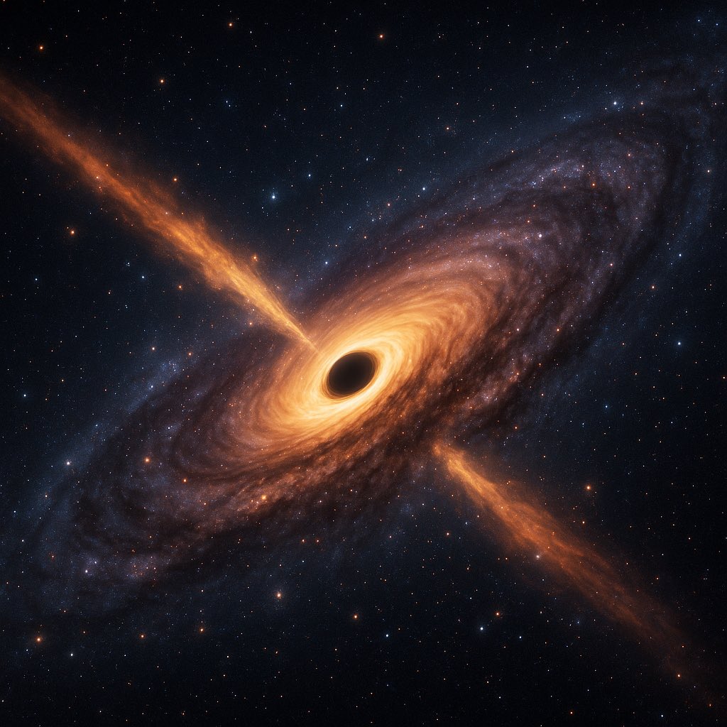 Civilisationone's tweet photo. 🌕 The Moon stirs Earth’s oceans — feeding life.
🕳️ The black hole stirs galaxies — shaping stars.
From tidal waves to spiral arms, gravity mixes complexity.
One seeds biology, the other cosmology.
Two scales. One principle.
#Astrophysics #BlackHole #CosmicHarmony #MKModel https://t.co/cMPYdwfU1E