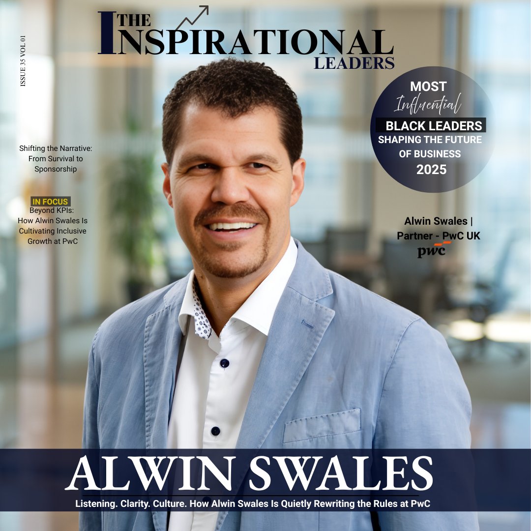 Honoured to feature #AlwinSwales, Partner at #PwCUK, as one of the Most Influential Black Leaders Shaping the Future of Business – 2025.

shorturl.at/k11IR

#BlackExcellence #PwC #LeadershipMatters #DiversityInBusiness #TheInspirationalLeaders #ThoughtLeadership