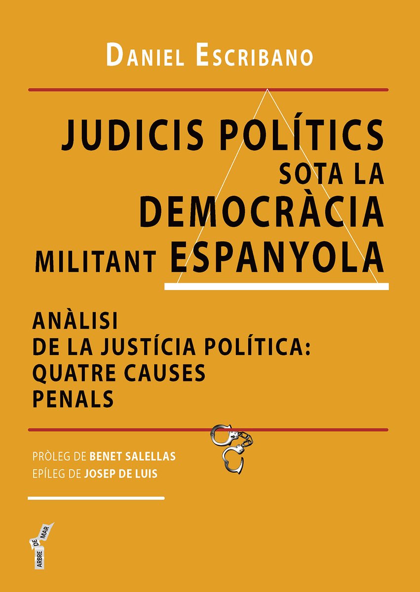 Novetat editorial

«Judicis polítics sota la democràcia militant espanyola: Anàlisi de la justícia política: quatre causes penals», de Daniel Escribano. Pròleg de Benet Salellas.

Quatre causes penals per reflexionar sobre la justícia política a Espanya.