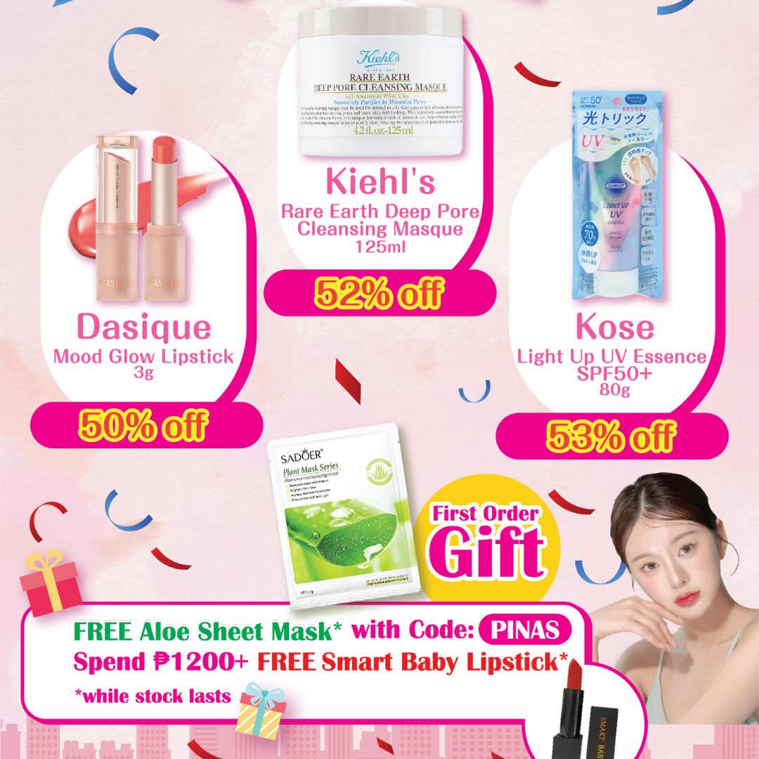 zakura_ph's tweet photo. 🌸 Ate, para sa’yo ‘to!
🎉 ZAKURA @ Kapangyawan Fest
📍 Chater Rd, Central | 🗓️ June 8, 9AM–5PM
🎁 Free Sheet Mask/Toothbrush Set
💄 Up to 50% OFF
🛍️ https://t.co/QS6mFy9I7f
💋 ₱1200+ = Free Lipstick
✨ Use code PINAS for Aloe Mask! https://t.co/e7jX4svYrQ