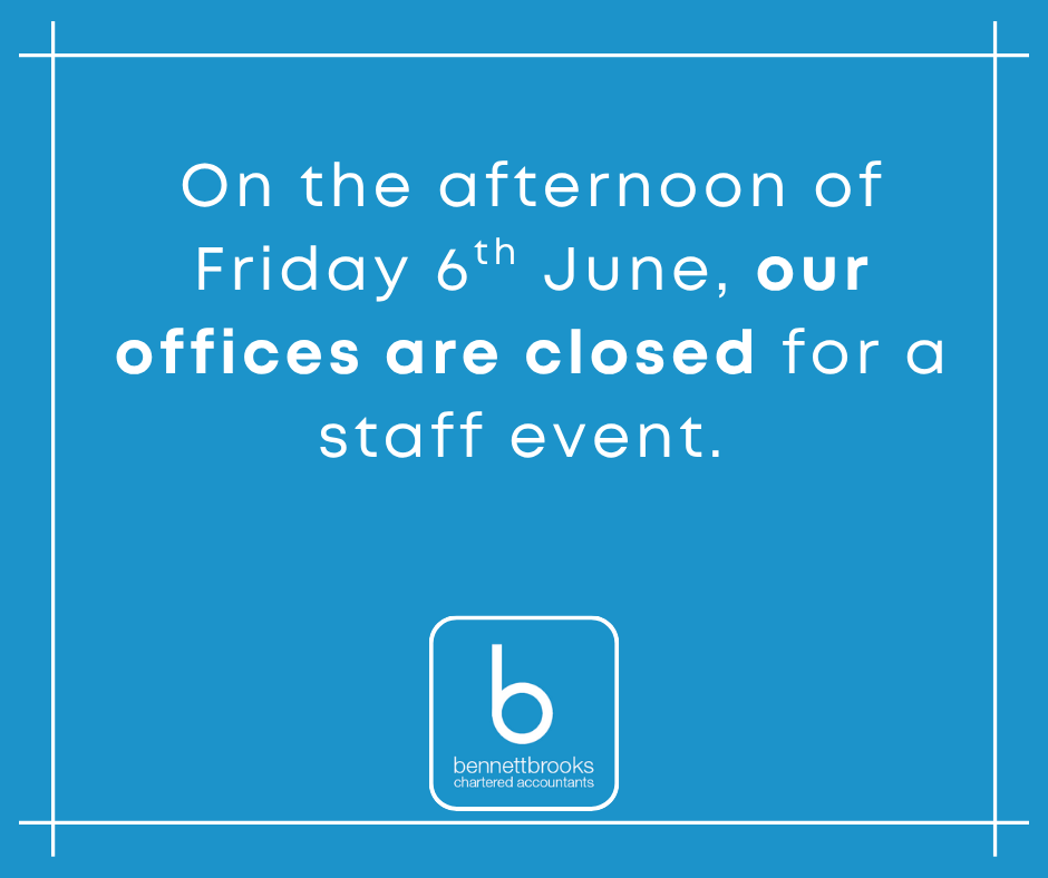 📅 Friday 6th June.

Our offices will be closed this afternoon as our teams come together for a company event.

📱 Calls are being monitored so if you need to contact us urgently, you can do this via the usual phone numbers.

Our offices will be open as usual on Monday 9th June.