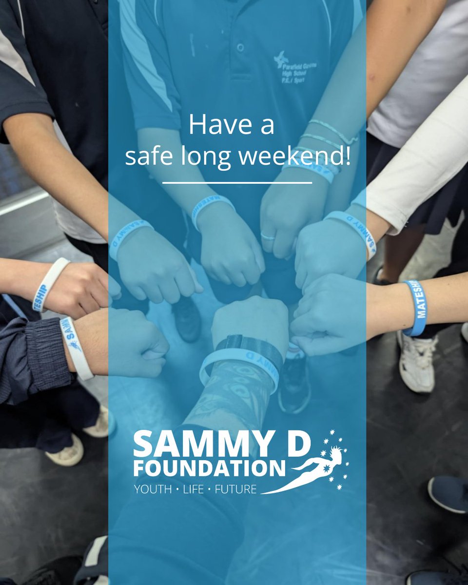 Wishing everyone a safe and relaxing long weekend from all of us at the Sammy D Foundation. However you're spending it — with friends, family or just catching a breather — stay kind, look out for each other!