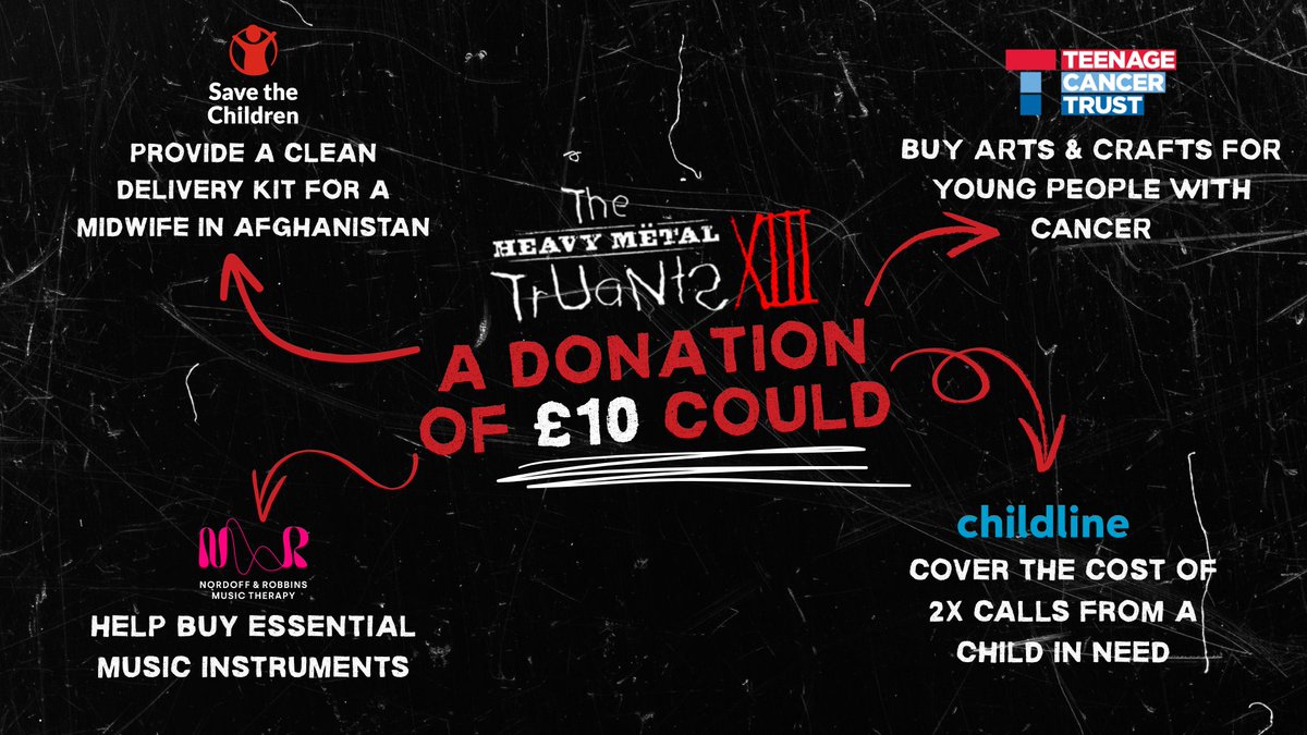 It's our 13th charity ride &amp; we're once again raising essential funds for 4 fantastic children's charities! 
Even the smallest donation can make a huge difference. Truly. 

Here's how even just £10 could support our charities 👇