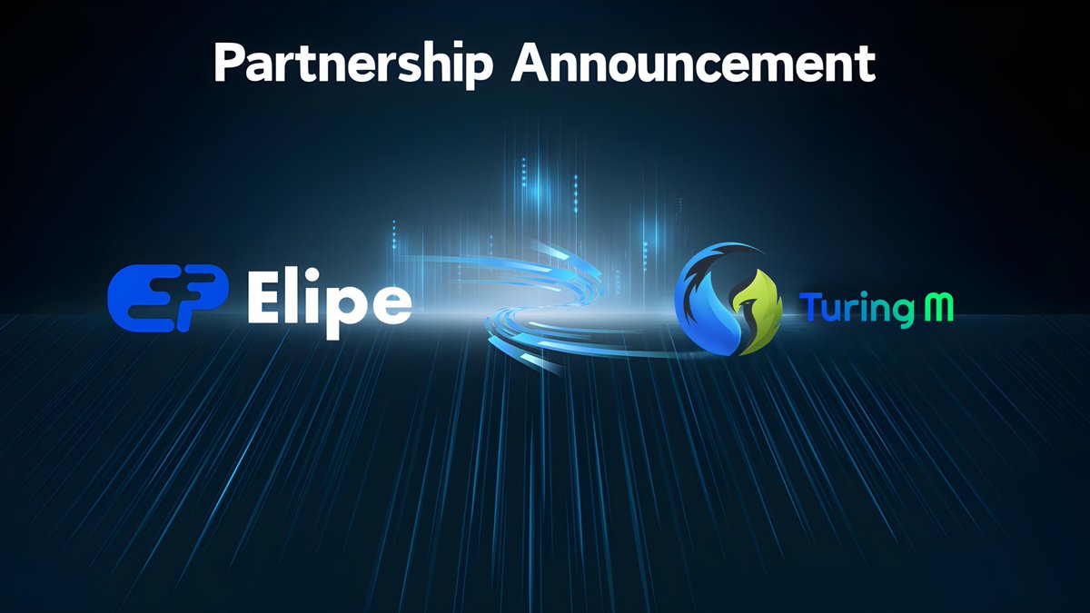 We’re thrilled to announce a partnership  with <a href="/Turingmarket/">Turing M</a>🤝

Together, we’re uniting autonomous finance and event-driven prediction markets, combining Elipe’s AI-native operating system with TuringM’s decentralized trading innovation.

The future of AI-powered DeFi is here.🚀