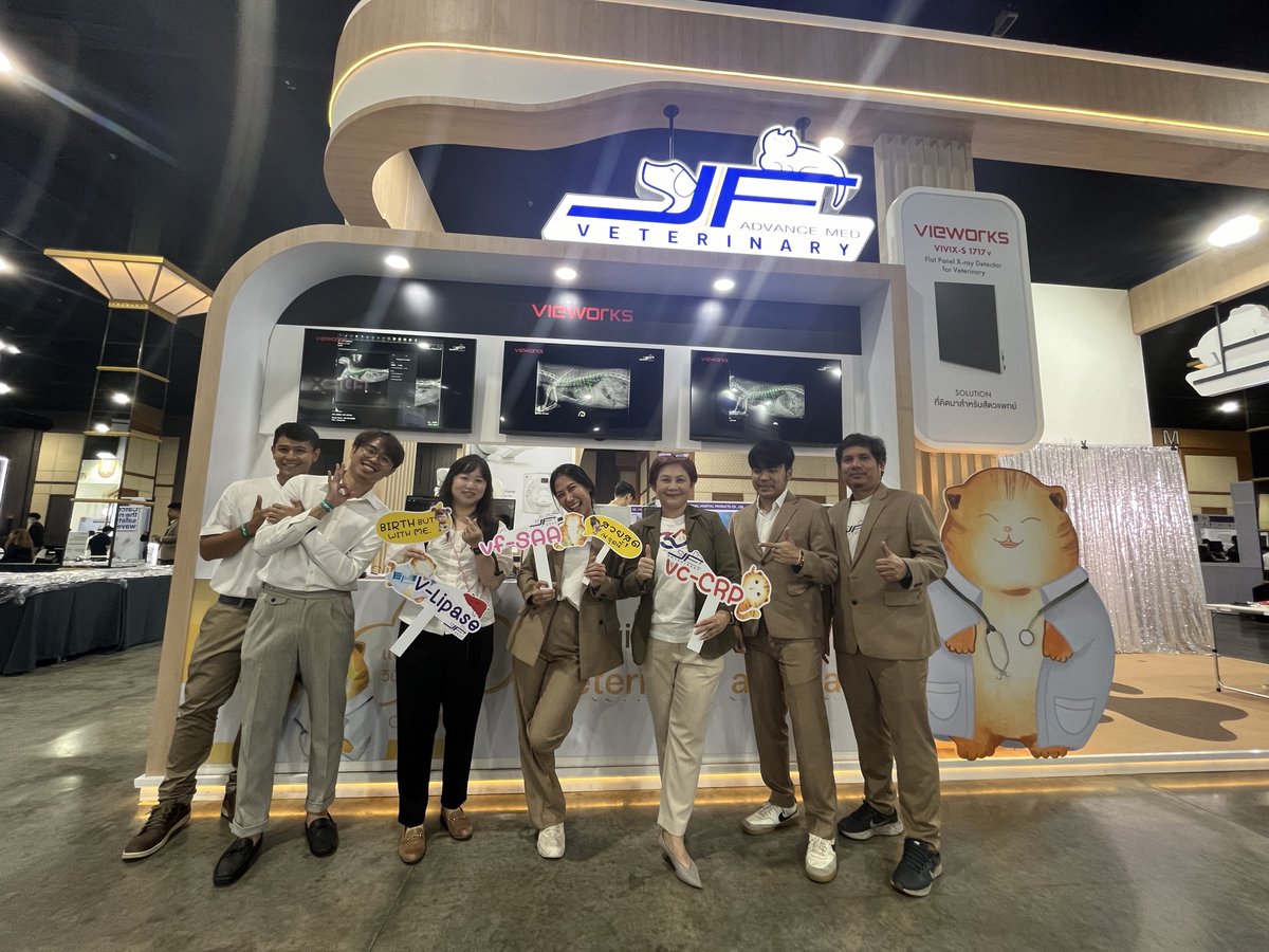 imaging_new's tweet photo. Congratulations to our amazing partner, JF Advance Med-Vet เครื่องมือคุณภาพสำหรับสัตวแพทย์, on their 30th Anniversary!  We’re truly honored to join the biggest annual event in Thailand VRVC 2025! The JFA team impressed everyone with their professionalism and passion at the booth. https://t.co/s2sQQSeo1B