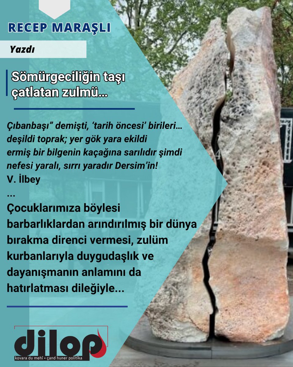 Sömürgeciliğin taşı çatlatan zulmü…

✍️RECEP MARAŞLI 

🔗kovaradilop.net/2025/05/17/som…