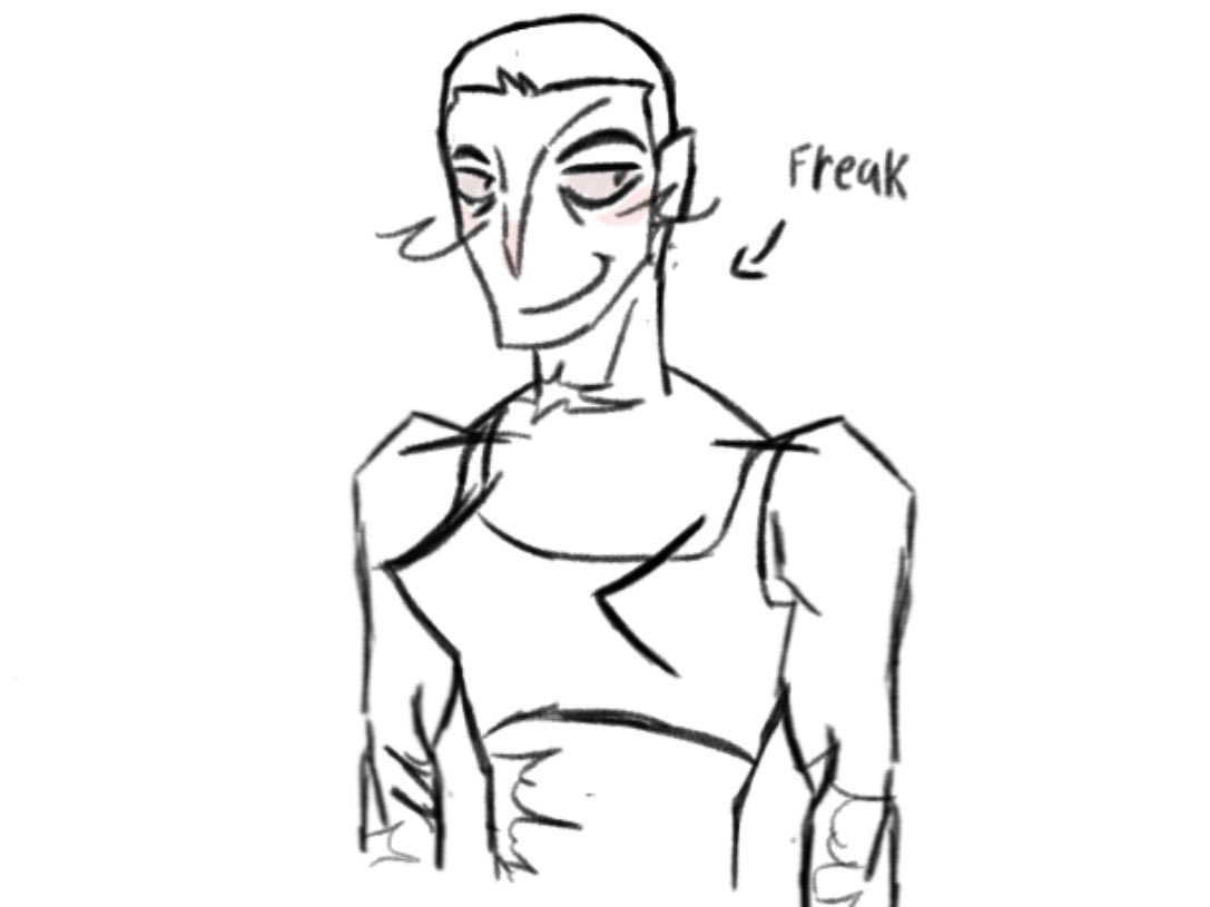 INVDEMISE's tweet photo. . // Haven’t drawn this freak in a while.. 

. #Baldmark . https://t.co/K4ozjWJfnM