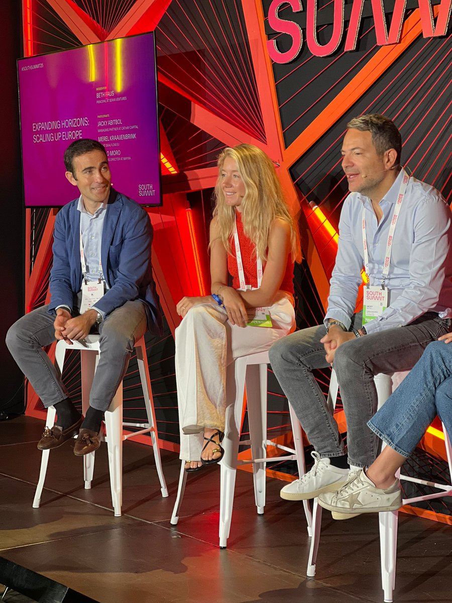 Wayra (@wayra) on Twitter photo 🔴 Live!
📍#SandboxStage <a href="/south_summit/">South Summit</a> en el panel ‘Expanding Horizons: Scaling Up Europe’ con
🗣️ Pablo Moro (#Wayra Venures), <a href="/fausbeth/">Beth Faus</a> (#SeayaVentures), <a href="/natmaxabit/">jacky abitbol</a> (@cathayinnov) y <a href="/Elisaamerel/">Merel Kraaijenbrink</a> (<a href="/InnoRadarEU/">Dealflow.eu</a>) #SouthSummit25 🔴 Live!
📍#SandboxStage <a href="/south_summit/">South Summit</a> en el panel ‘Expanding Horizons: Scaling Up Europe’ con
🗣️ Pablo Moro (#Wayra Venures), <a href="/fausbeth/">Beth Faus</a> (#SeayaVentures), <a href="/natmaxabit/">jacky abitbol</a> (@cathayinnov) y <a href="/Elisaamerel/">Merel Kraaijenbrink</a> (<a href="/InnoRadarEU/">Dealflow.eu</a>) #SouthSummit25