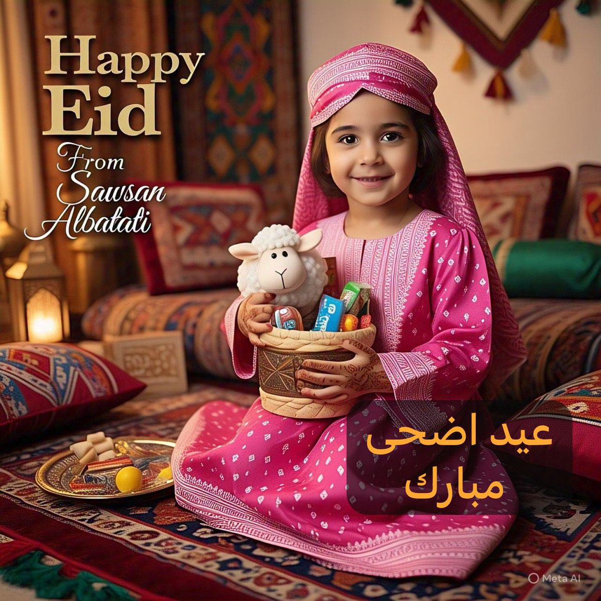 #عيد_أضحى_مبارك

أسألُ اللهَ العظيمَ أن يجعلَ هذا العيدَ بدايةَ خيرٍ وبركةٍ لكم ولأحبَّتِكم، وأن يُنعِمَ عليكم بالصِّحَّةِ والعافيةِ، ويَرزُقَكُم راحةَ البالِ ودوامَ الطُّمأنينةِ.
كُلُّ عامٍ أنتُم بخيرٍ 

#عيد_أضحى_مبارك