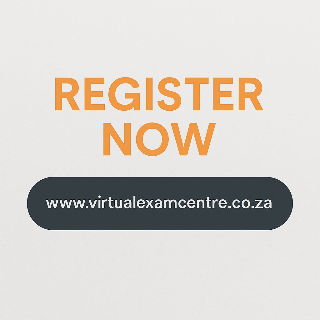 SAIFM exam enrolment is open throughout the year.
Exams take place Monday to Friday (excluding public holidays).

Register now at virtualexamcentre.co.za