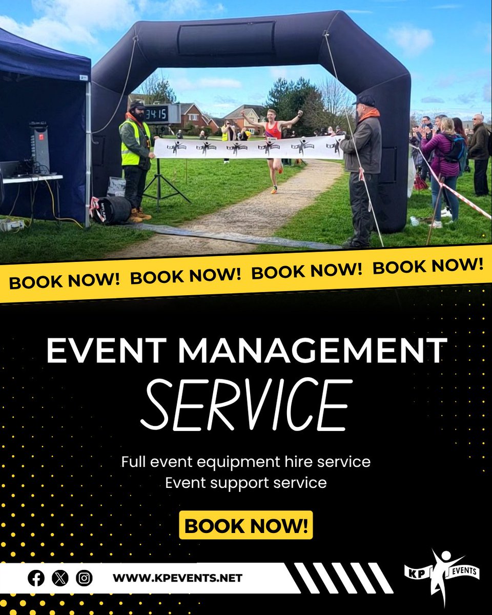 Let us manage your event and feel like a winner! 🏆

For more information visit: kpevents.net/6659/race-even…

🏃💪
#KPEvents #RunStrong #EventManagement