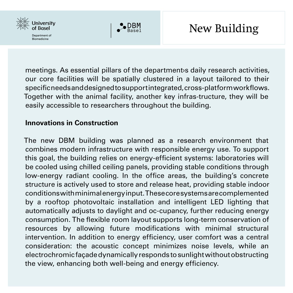 DepBiomedicine's tweet photo. 🚧 Meet Our New DBM Building! The DBM’s new home will unite teams, enhancecollaboration and set new standards in scientific infrastructure.

#DBMBasel #ResearchExcellence #BaselScience https://t.co/WjcHlgOhgv
