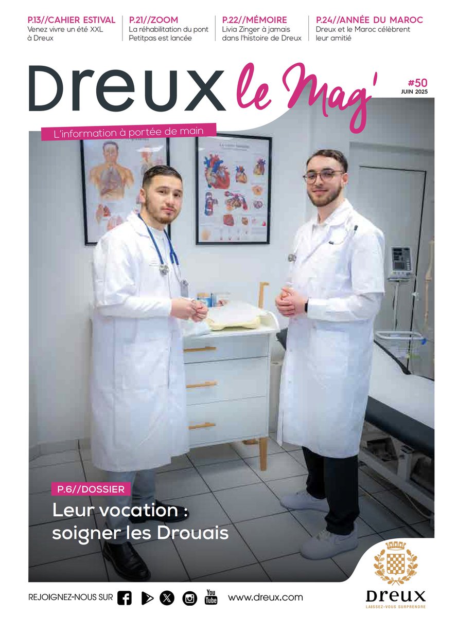 Découvrez le numéro du mois de juin de votre magazine municipal : Dreux le Mag' !
➡️ dreux.com/kiosque/dreux-…
#Dreux #actualité #evenement #info