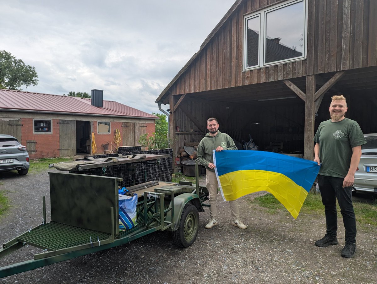 LadyBugFella's tweet image. We, @UADE2024 are very grateful to Torben, Tim, Katrin for this powerful support!
In addition to the trailer itself, you have also modified and adapted it for medical evacuation! 🇩🇪🤝🇺🇦
The gift for "Hospitallers Paramedics" is already on its way to eastern Ukraine!
Glory2🇺🇦!