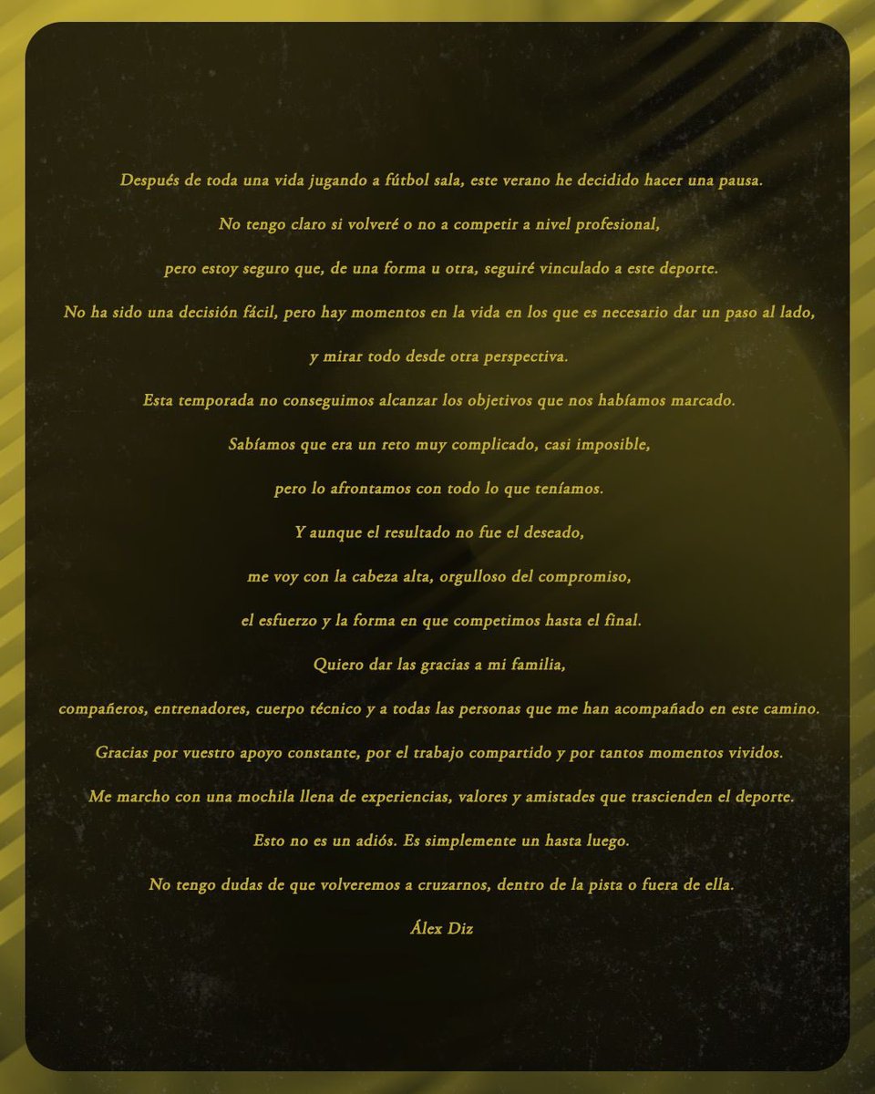 📝 Palabras do xogador para vós afección! 

#GrazasÁlex