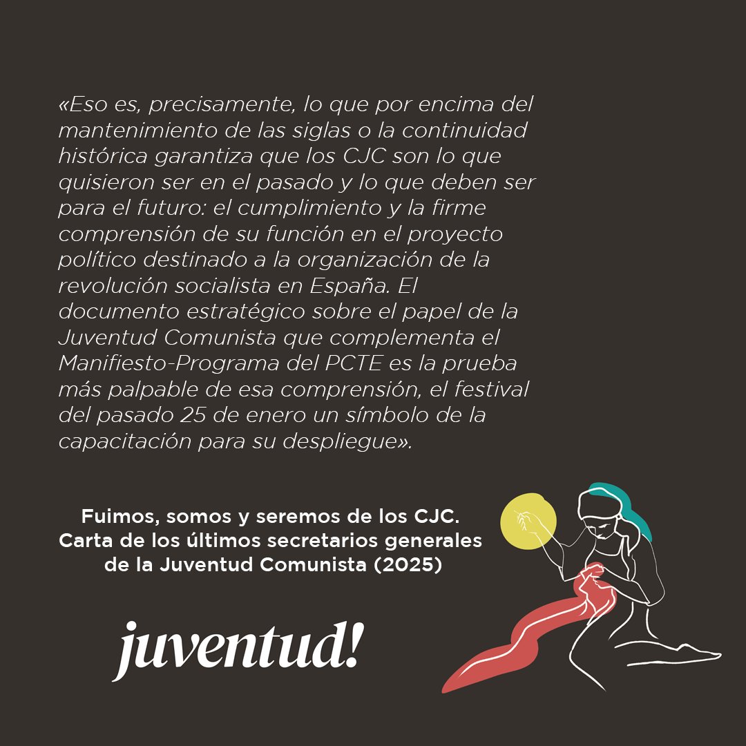✒️ Fuimos, somos y seremos de los CJC. 

"La historia de los CJC es con sus militantes, eternamente joven; y los que seguimos comprometidos con lo que allí aprendimos, eternamente jóvenes con ella.