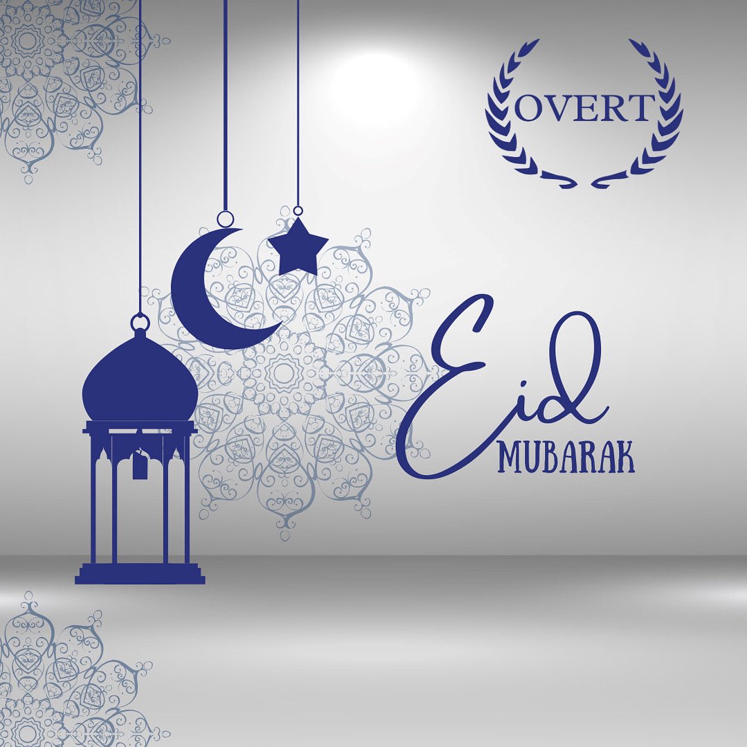 Eid Mubarak to everyone celebrating from all at Overt💙
￼
We wish all those celebrating a happy, safe and blessed Eid Mubarak!