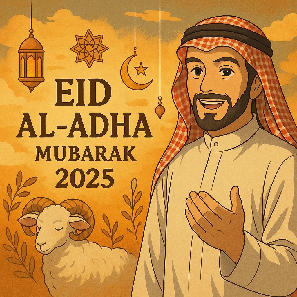 #SidraFamily
🐐🌙 Eid al-Adha Mubarak!

Giving away 200 $SDA to 10 lucky (20 each)

"Charity does not decrease wealth." 

Like &amp; RT this post,
Comment done,

Winners announced in 24h. Must be a follower to DM.