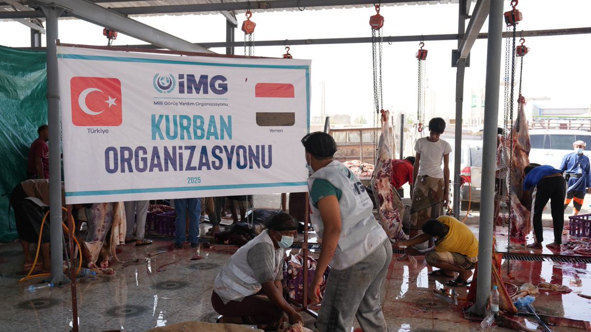 Yemen’de vacip kurban emanetlerinizin kesimleri devam ediyor.🇾🇪

Bayramın ikinci günü saat 22.00’a kadar vekaletlerinizi bizlere iletebilirsiniz.

Yemen Hisse Bedeli: 7.500₺

📲 Kurban kesim videon cebinde!

Online Bağış: img.org.tr/bagis/yemen-bu…
📞 0212 909 00 20

#İMGTürkiye